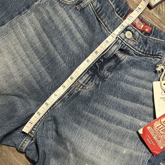 NWT Lucky Jeans Size 18 / 34 Legend Easy Rider Boot Cut Medium Wash Three Charms - Picture 7 of 16